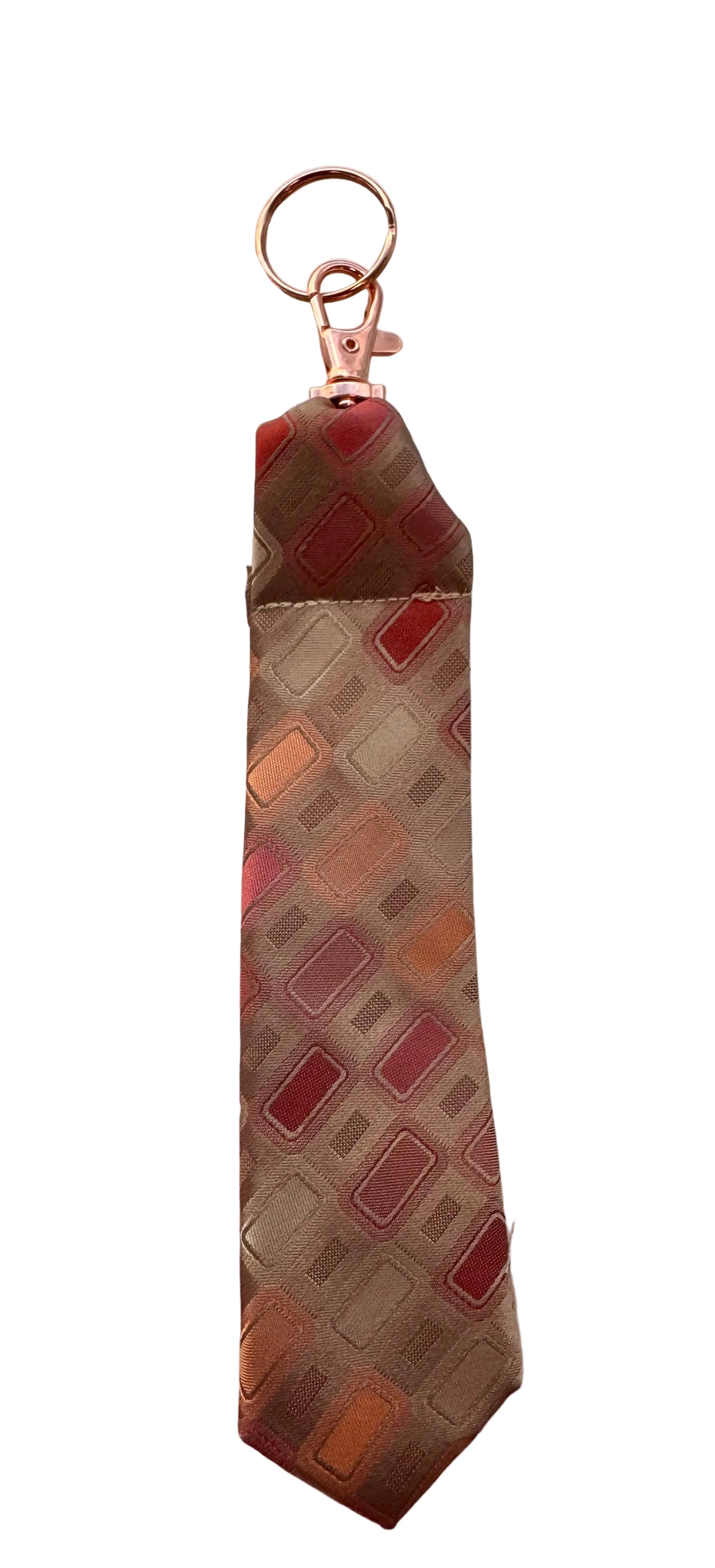 Upcycled key fob from men’s tie * Father’s Day gift *