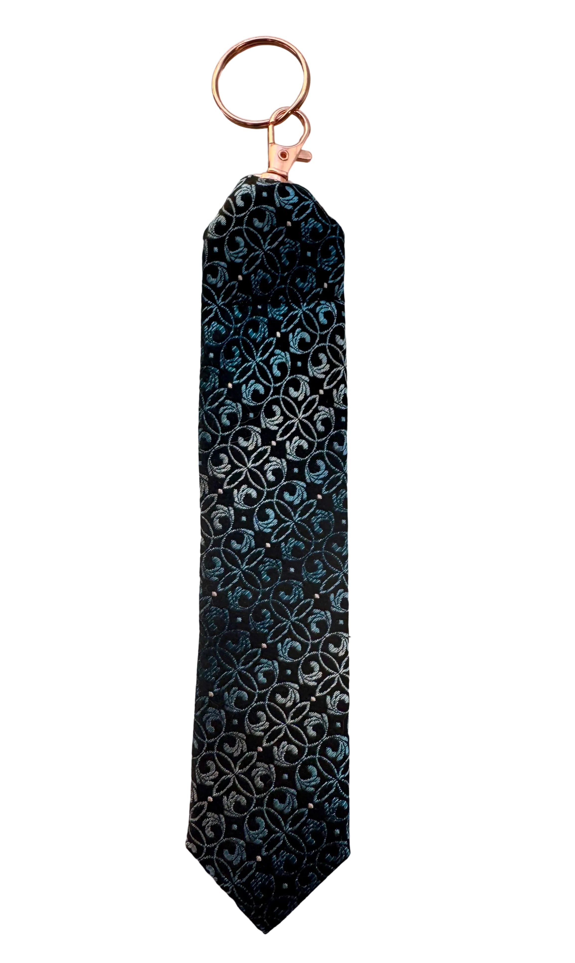 Upcycled 7 inch key fob from men’s tie * Father’s Day gift *