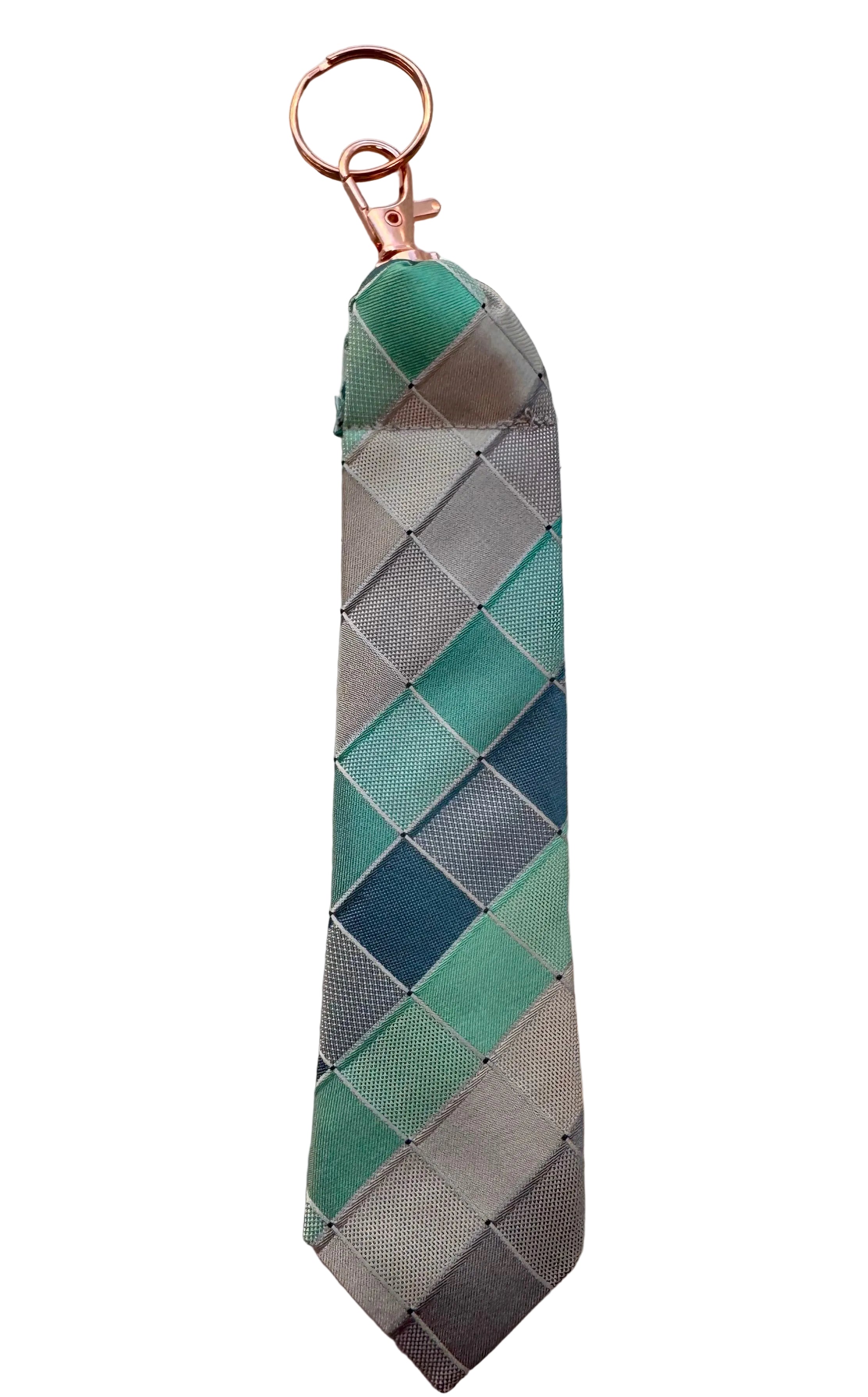 Upcycled key fob from men’s tie * Father’s Day gift *