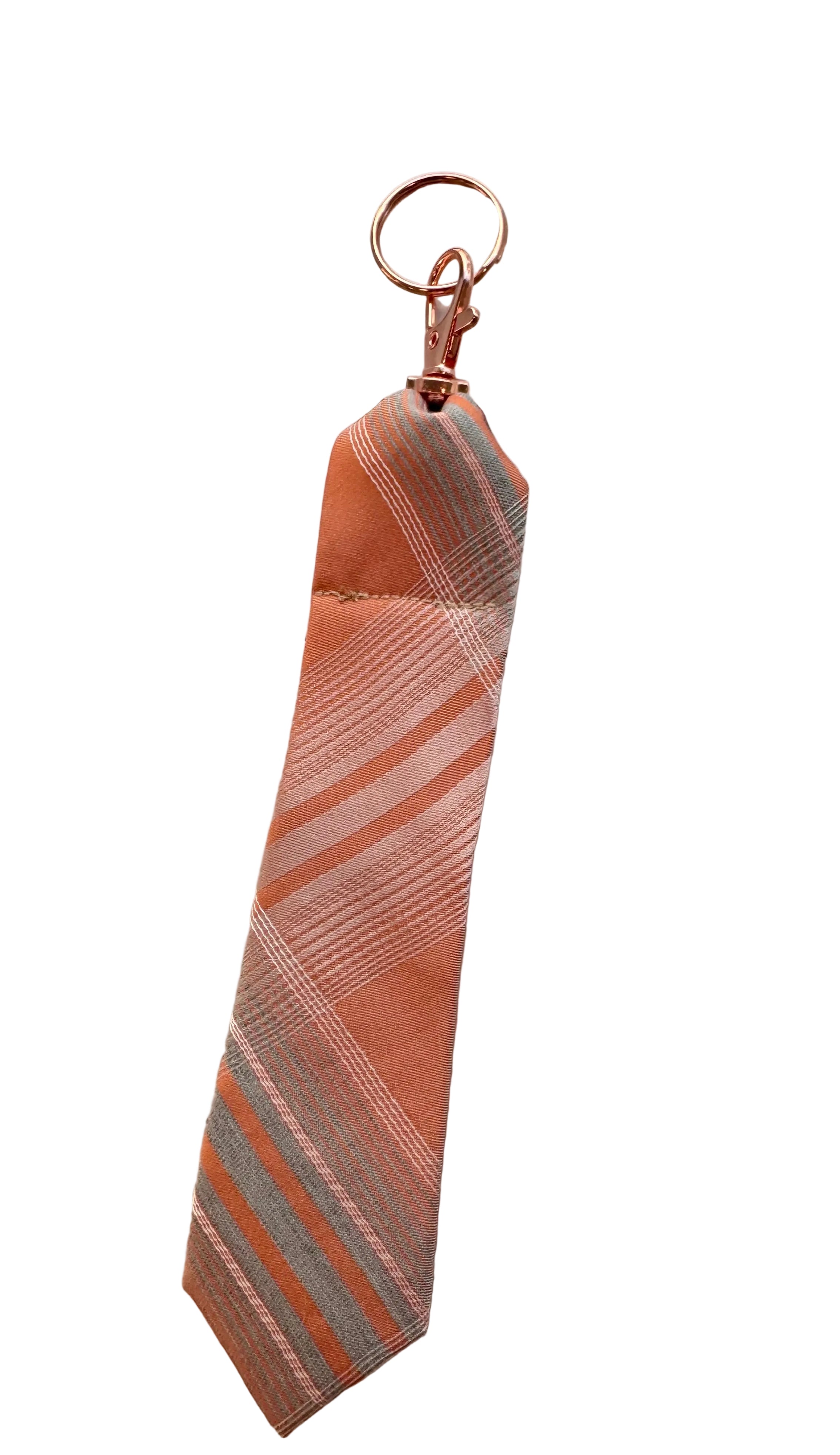 Upcycled 7 inch key fob from men’s tie * Father’s Day gift *