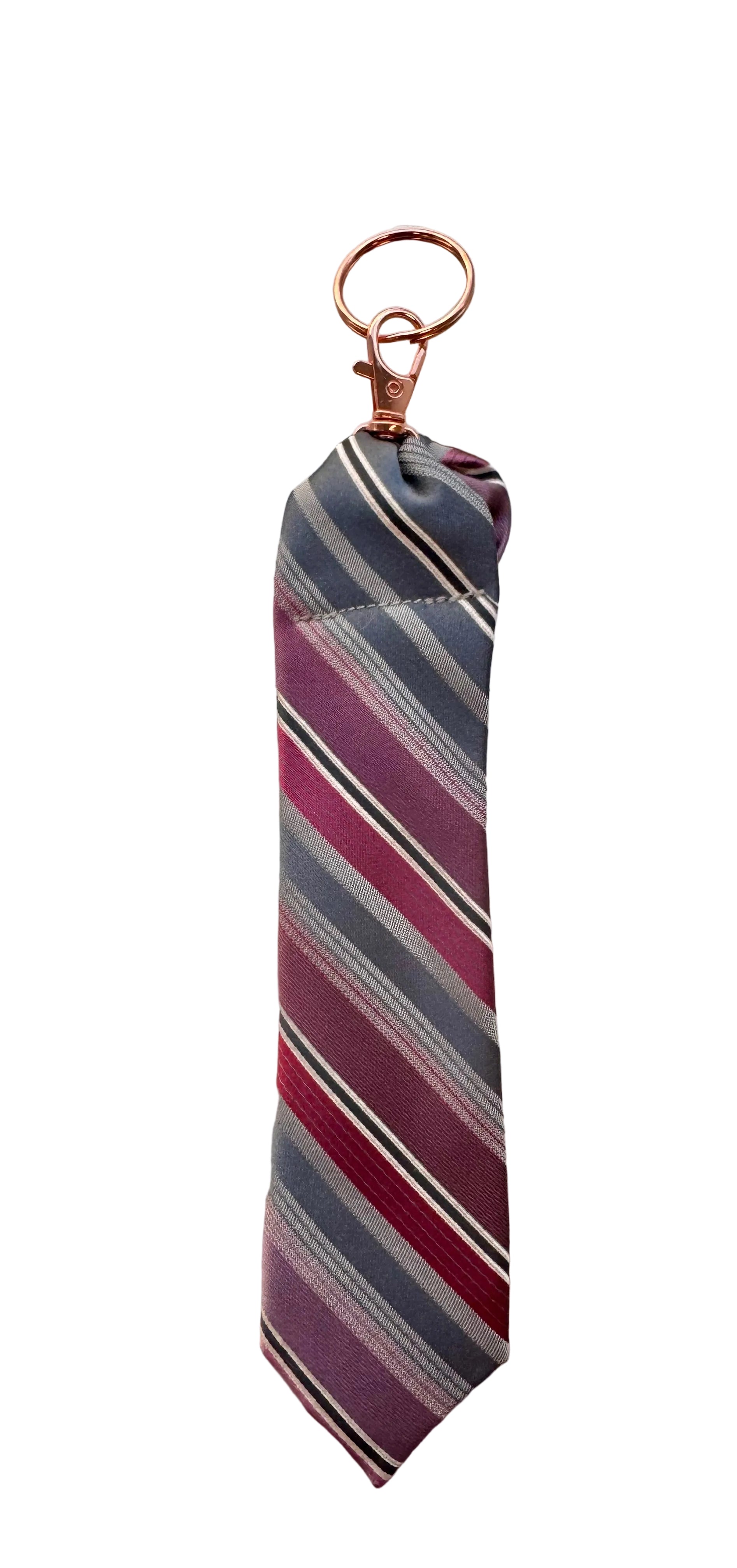 Upcycled 7 inch key fob from men’s tie * Father’s Day gift *