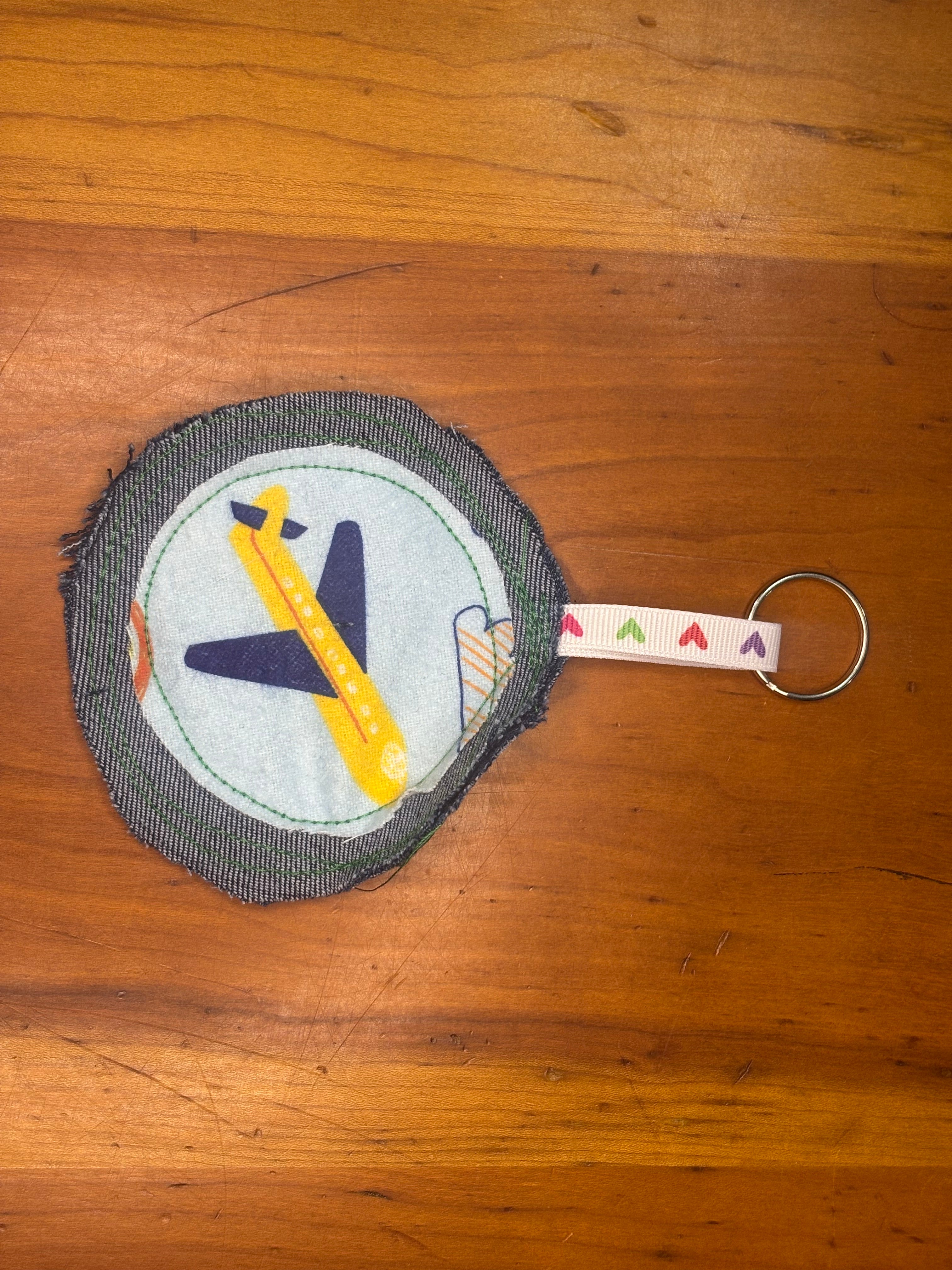 Upcycled Plane Pocket Friendly Keychain