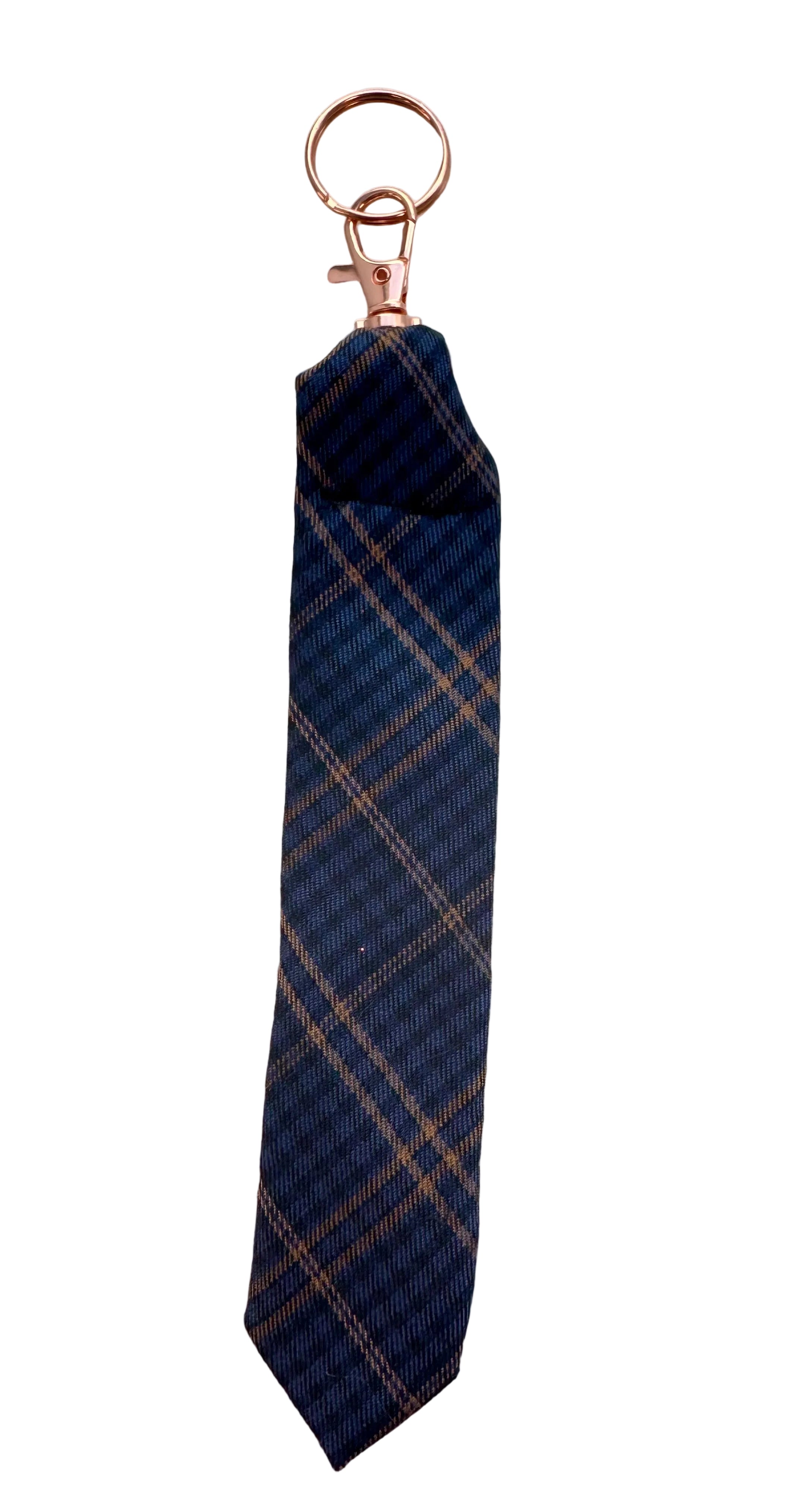 Upcycled key fob from men’s tie * Father’s Day gift *