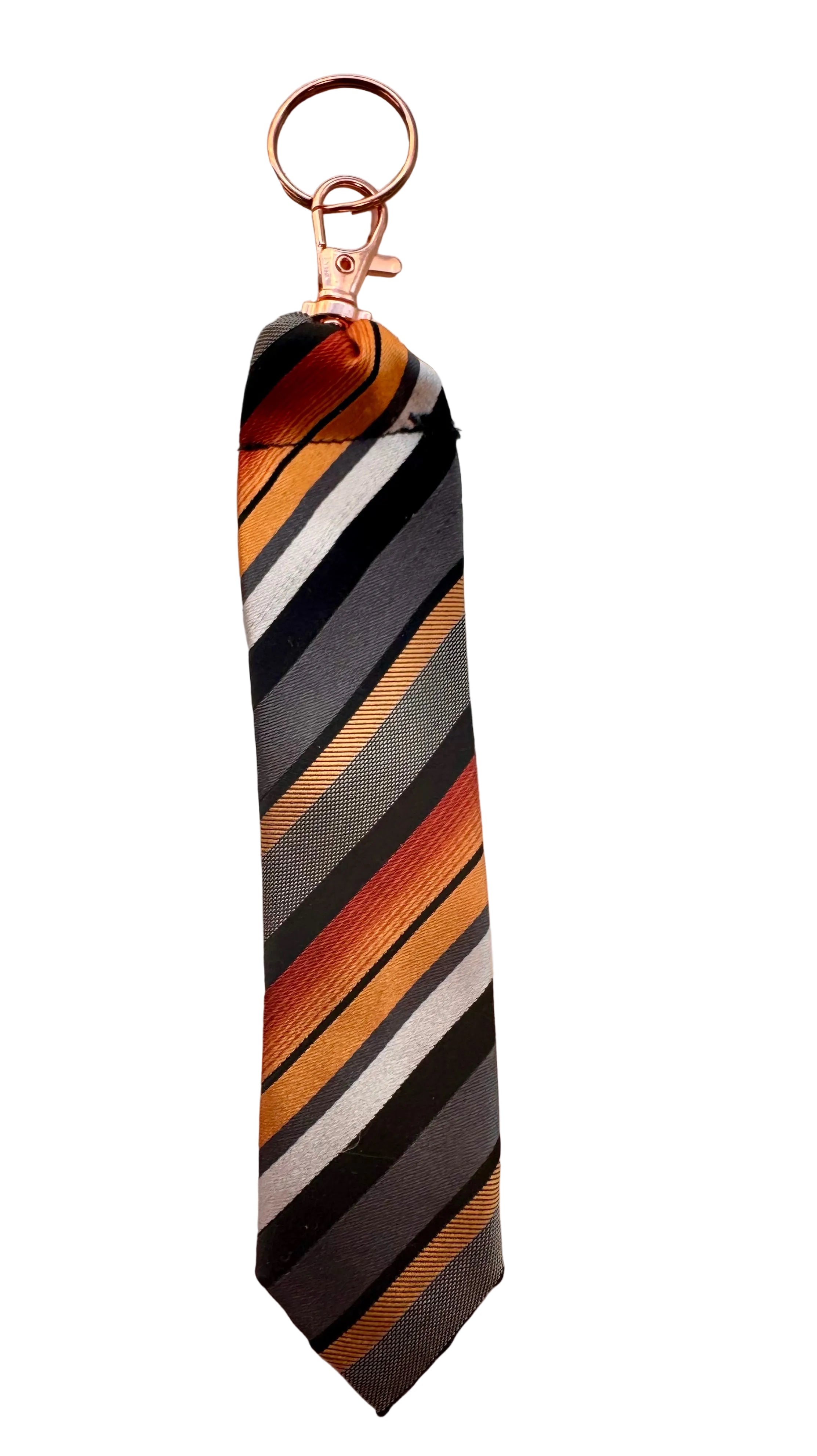 Upcycled key fob from men’s tie * Father’s Day gift *