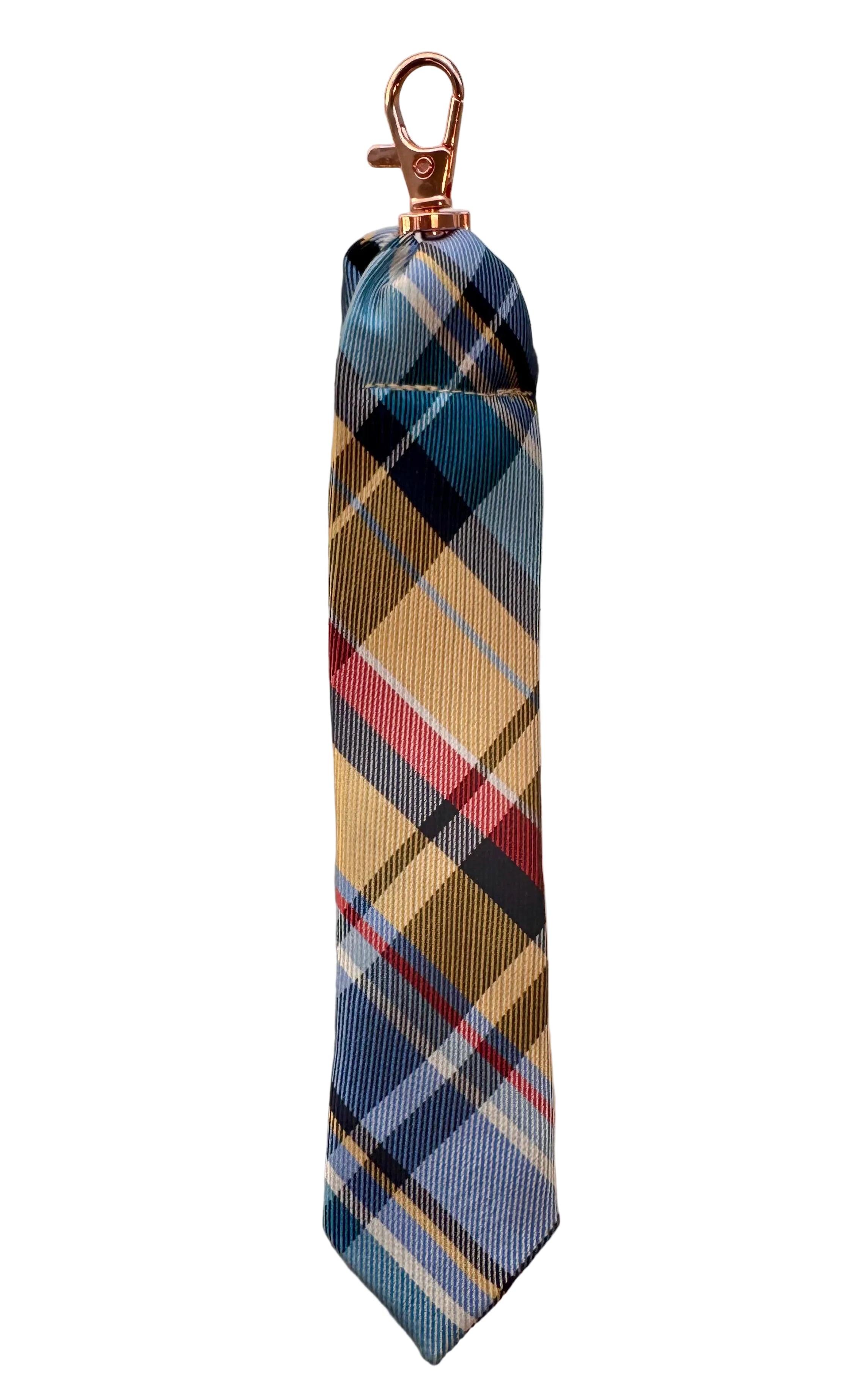 Upcycled 7 inch key fob from men’s tie * Father’s Day gift *